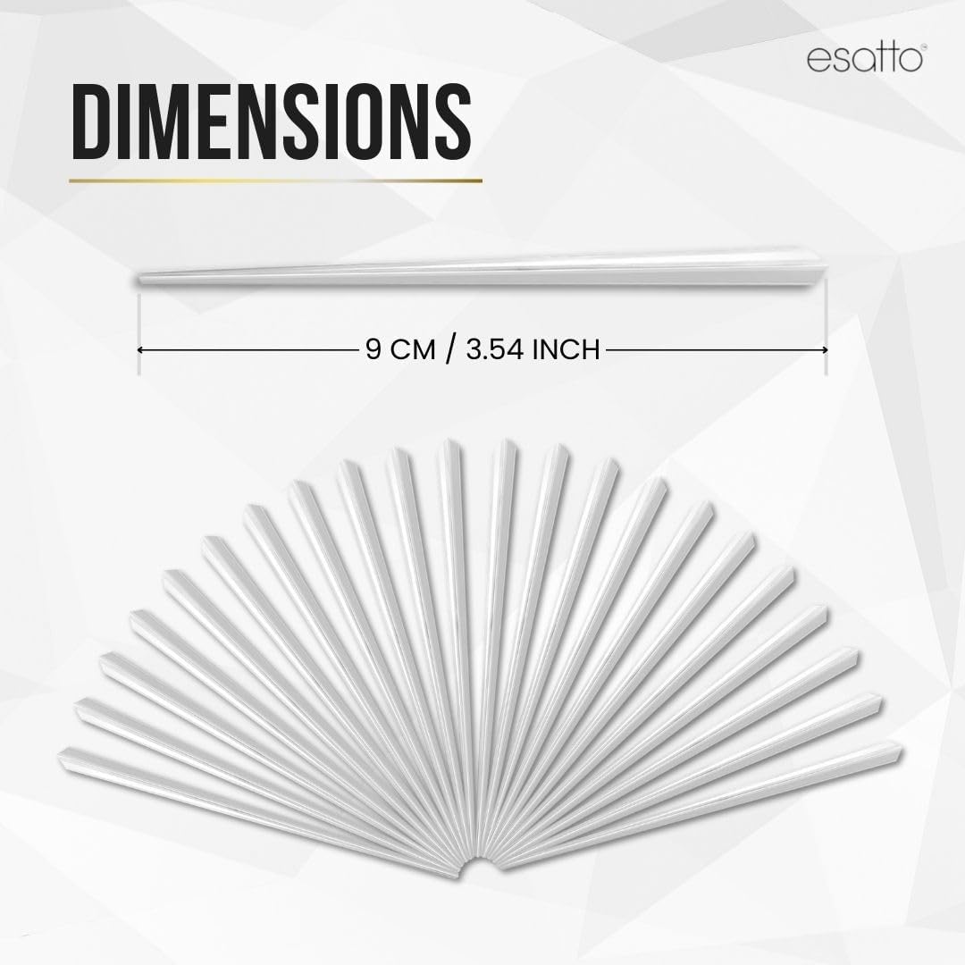 1000 Pcs Cocktail Picks Prism 7.62cm (3") - Sleek, Stylish Garnish for Cocktails, Perfect Plastic Toothpicks for Appetizers & Drinks, Versatile Fancy Skewers Food Pick for Charcuterie Parties