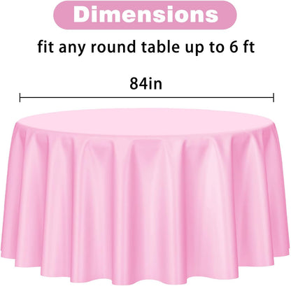 Kopokita 2PCS Black Plastic Tablecloths 54 x 108 Inch, Disposable Table Cloths Rectangle Party Table Covers