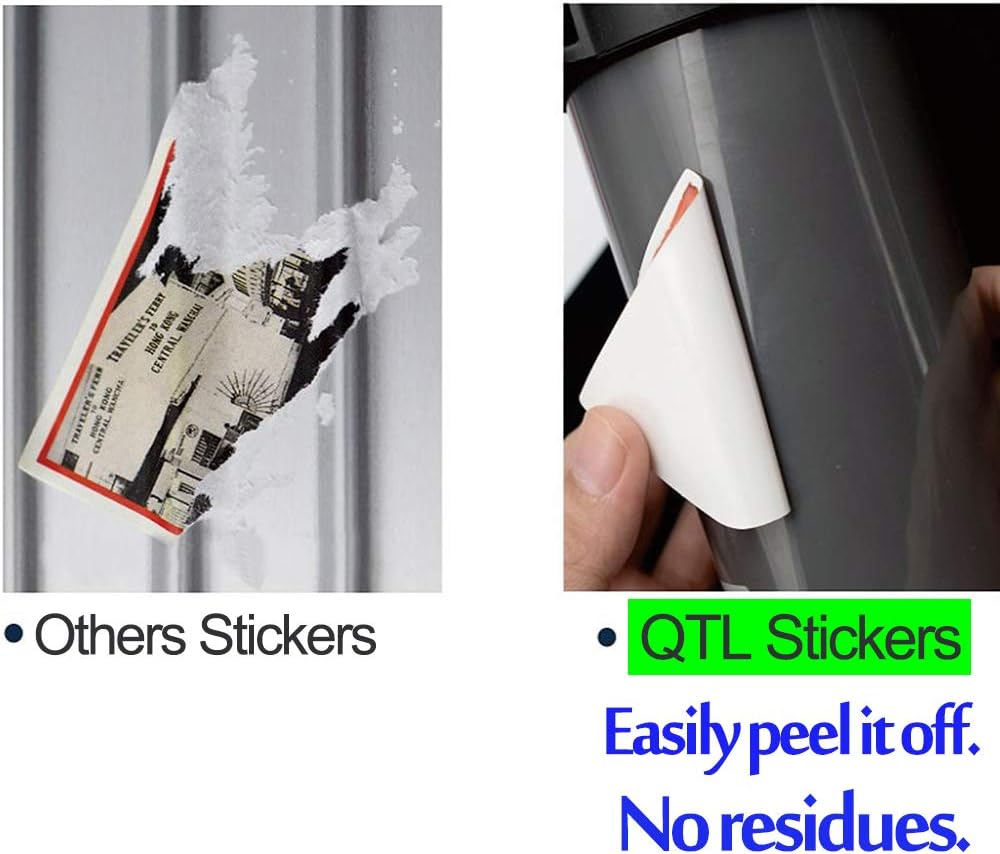 QTL Neon Stickers for Teens & Students Prizes, Waterproof Vinyl Party Favor Stickers, School Rewards, Water Bottle and Laptop, 50PCS - Colors B