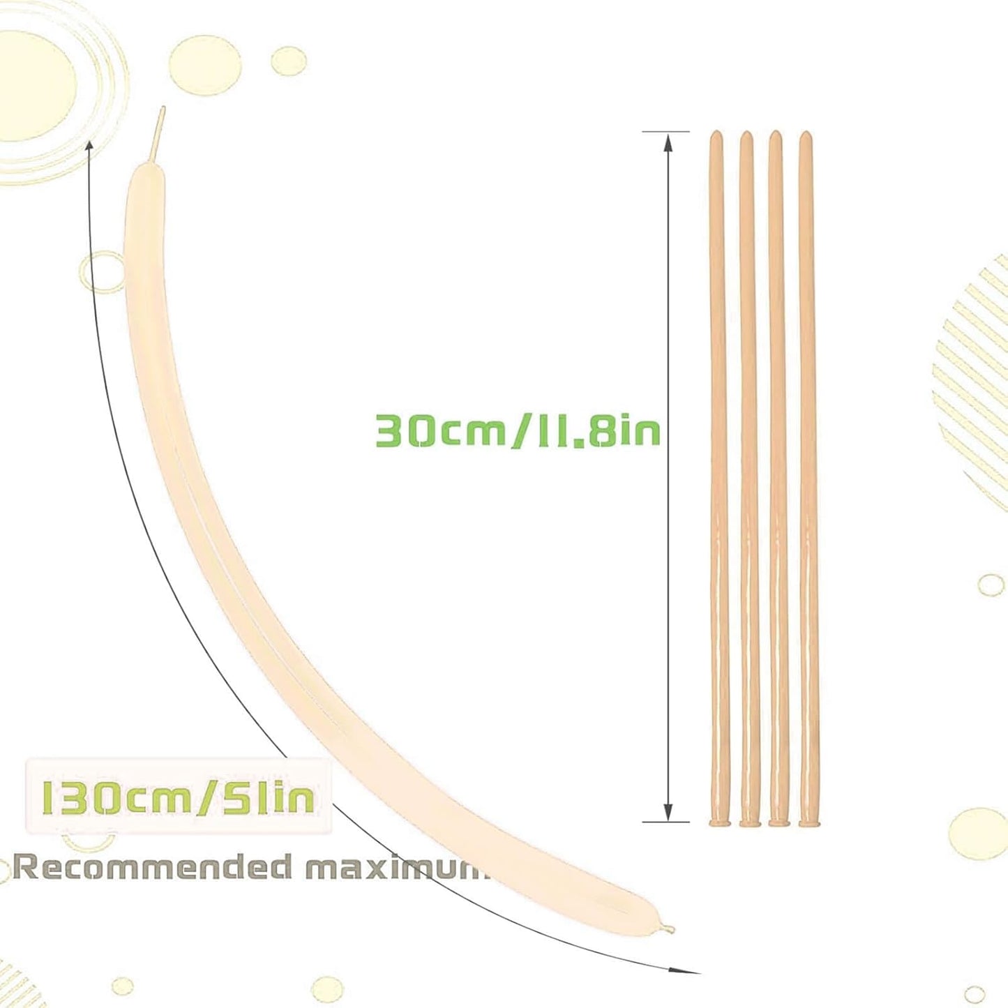 260 Balloons Clear, Thickening Long Balloons for Tying Arch, Twisting Latex Animals Magic Modeling Skinny Birthday Balloon for Kid‘s Party Wedding Decoartion Supply 100pcs
