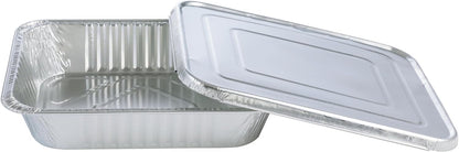 Waytiffer Aluminum Pans 9x13 Disposable Foil Pans (10 Pack) Half Size Deep Steam Table Pans Extra Thick for Baking, Cooking, Roasting, Heating, Serving & Lining Steam-Table Trays