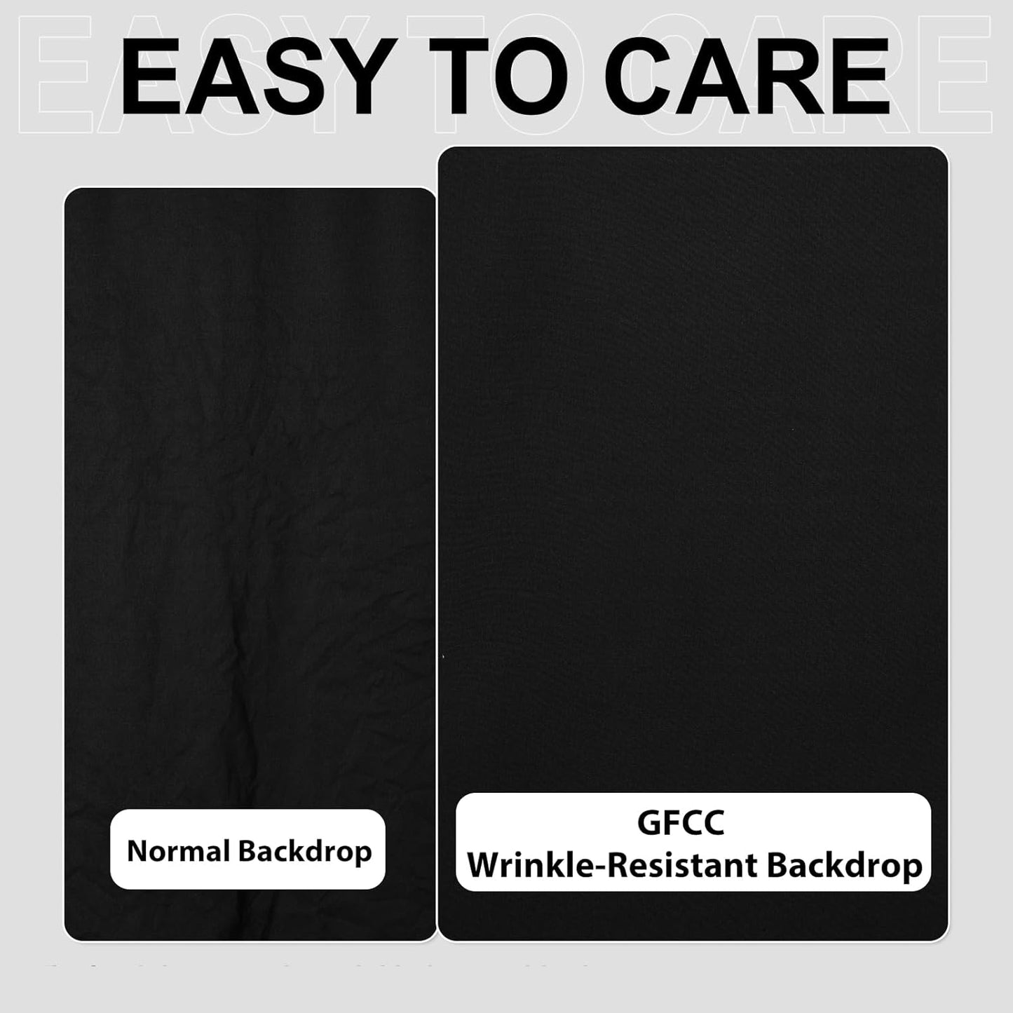 GFCC 8FTX10FT White Backdrop Background for Photography Photo Booth Backdrop for Photoshoot Background Screen Video Recording Parties Curtain