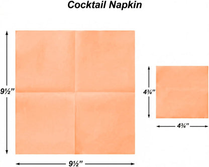 AH AMERICAN HOMESTEAD Cocktail Napkins-Disposable Beverage/Bar Napkins-White Linen-Like Square Napkins-Eco-Friendly & Compostable-Everyday Use, Party or Wedding 4.75inch x 4.75inch (100 Count, White)