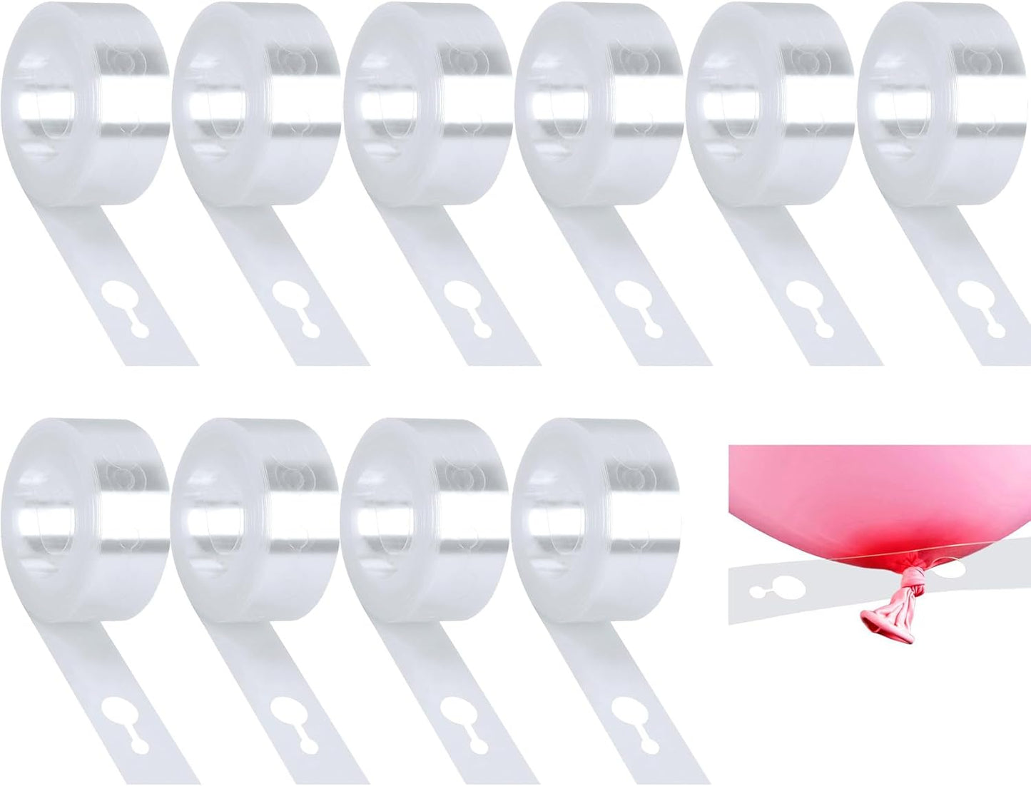 Balloon Decorating Strip,10 Balloon Arch Strip Kit for Party Wedding Birthday Decorations Balloon Tape