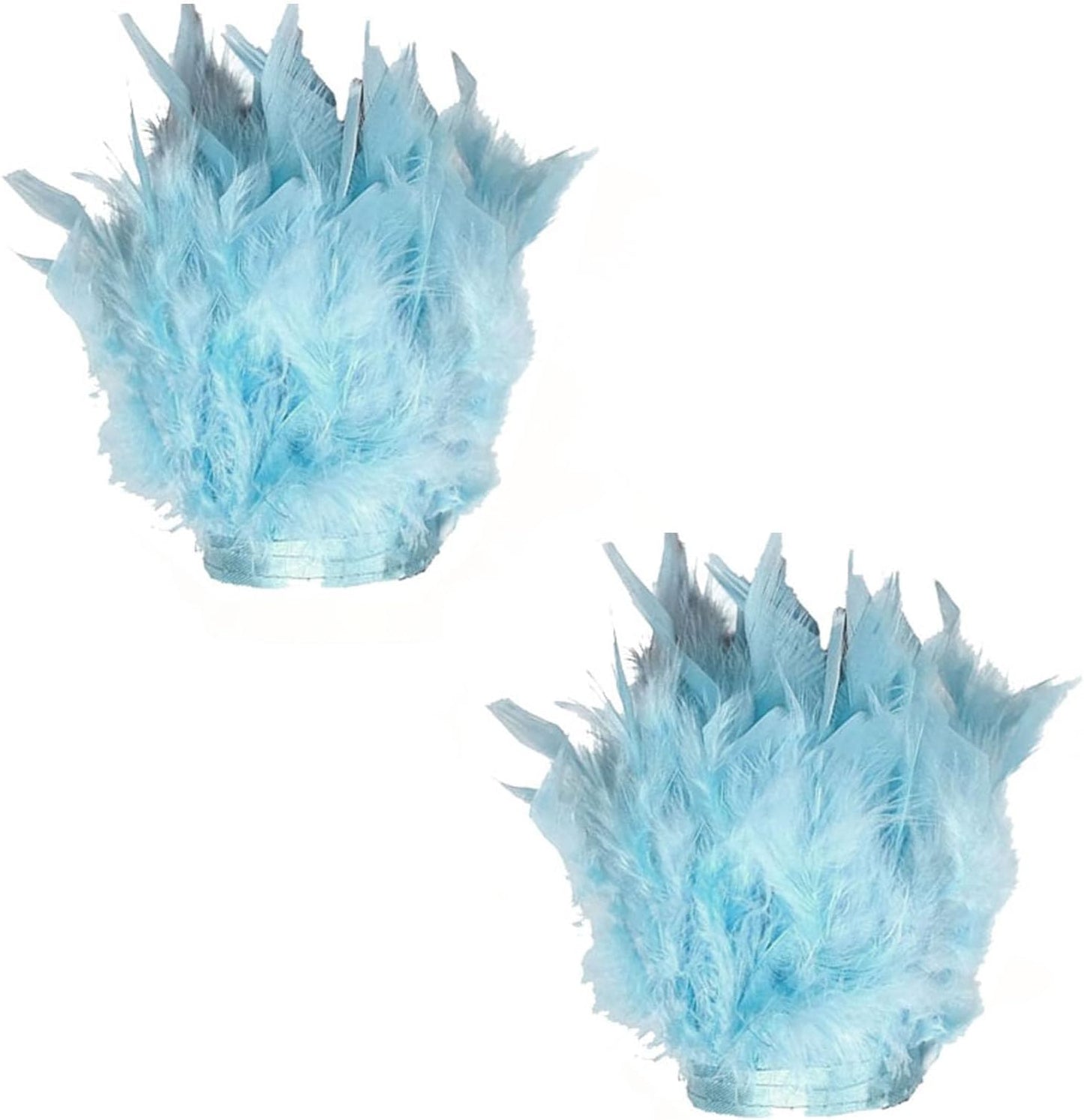 2-Pack Feather Slap Bracelet Cuffs - Feather Snap Ring, Cuff Wrist Decoration for Parties & Wrist Accessories, Women's Edition