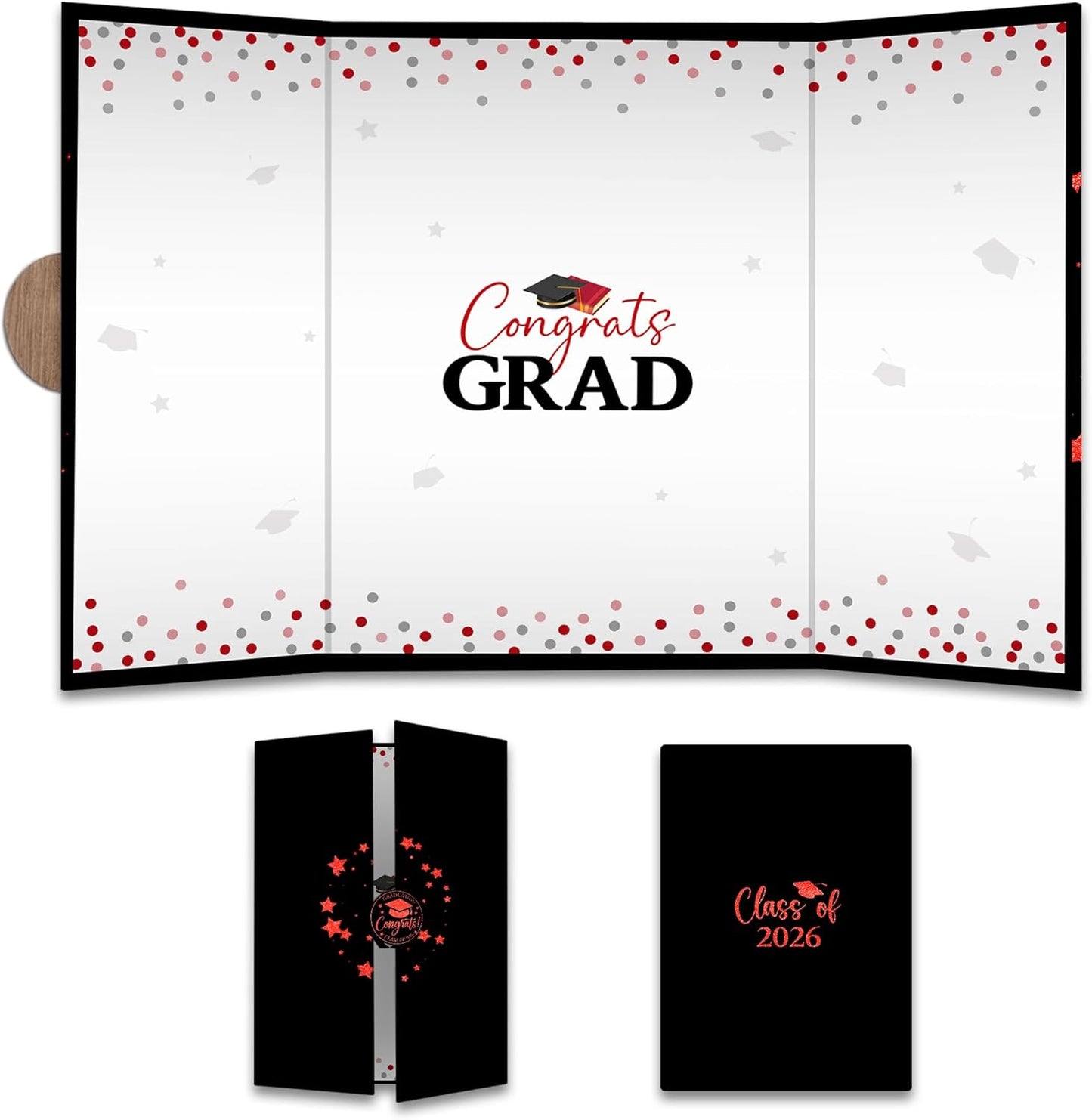 Class of 2026 Graduation Guest Book - 18''x 12'' Minimalist Graduation Signature Book - High School College Guest Book Alternative Signature Board Card - Grad Party Decor & Supplies-A05