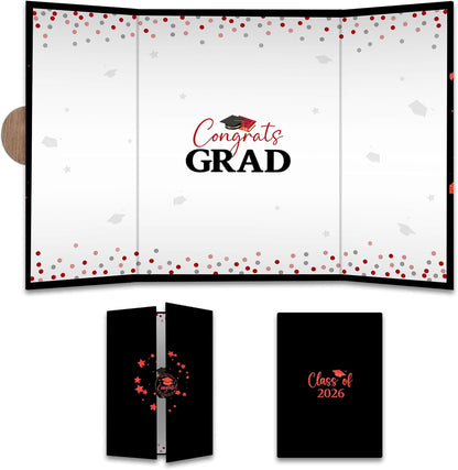 Class of 2026 Graduation Guest Book - 18''x 12'' Minimalist Graduation Signature Book - High School College Guest Book Alternative Signature Board Card - Grad Party Decor & Supplies-A05