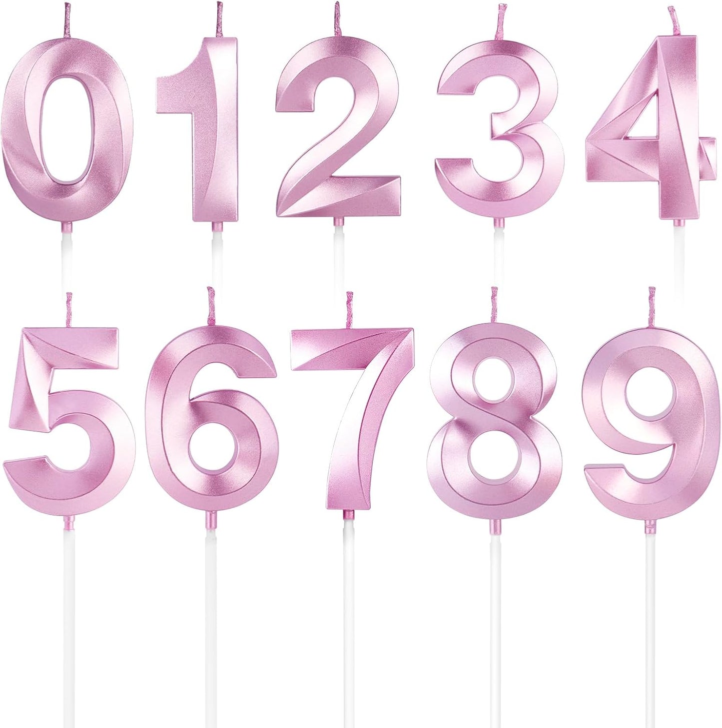BEAN LIEVE Blue Birthday Candles - Number Cake Candles, Happy Birthday Numeric Candles Number 0 1 2 3 4 5 6 7 8 9 Used for Cake Decoration on Birthday Parties and Wedding Anniversary Celebration