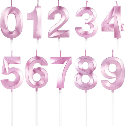 BEAN LIEVE Blue Birthday Candles - Number Cake Candles, Happy Birthday Numeric Candles Number 0 1 2 3 4 5 6 7 8 9 Used for Cake Decoration on Birthday Parties and Wedding Anniversary Celebration