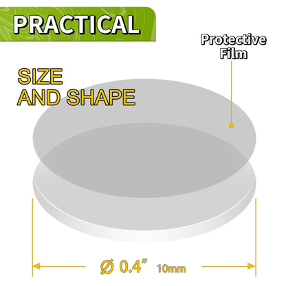 Piteno® 350Pcs Double Sided Adhesive Dots, 0.8" Clear Removable Sticky Adhesive Mounting Putty, Waterproof No Trace Dots Adhesive Putty for Poster Picture Festival Decoration Museum (20mm)