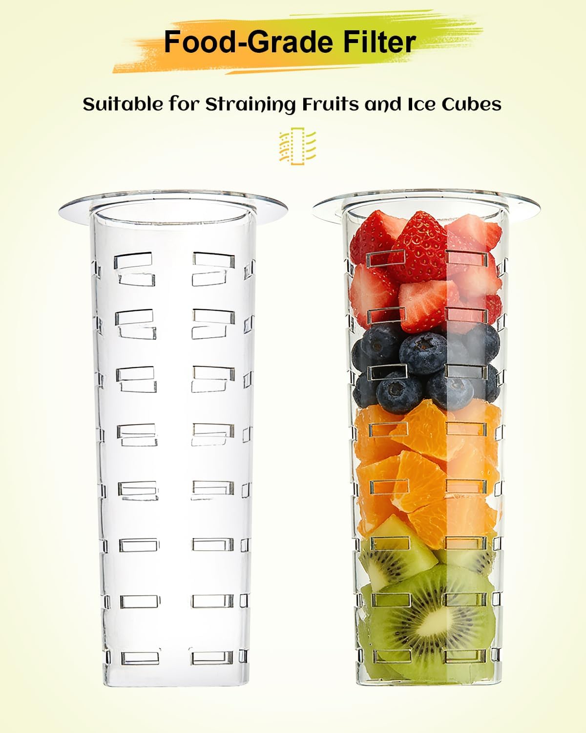 Glass Drink Dispenser 2 Pack with Stand - 1 Gallon Glass Beverage Dispenser for Parties, Juice, Water - Includes Spigot and Filter Separation and Chalkboard Labels