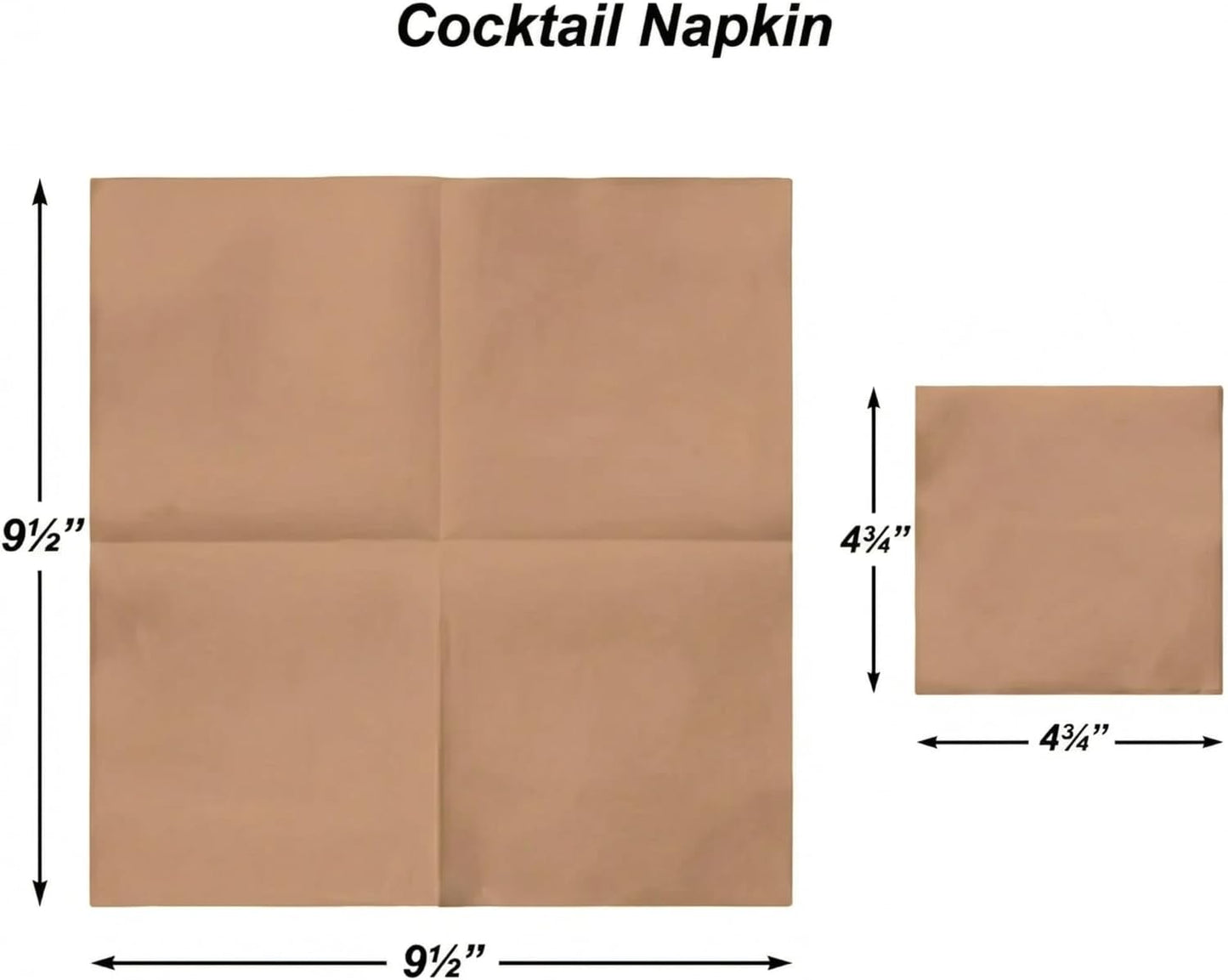 AH AMERICAN HOMESTEAD Cocktail Napkins-Disposable Beverage/Bar Napkins-White Linen-Like Square Napkins-Eco-Friendly & Compostable-Everyday Use, Party or Wedding 4.75inch x 4.75inch (100 Count, White)