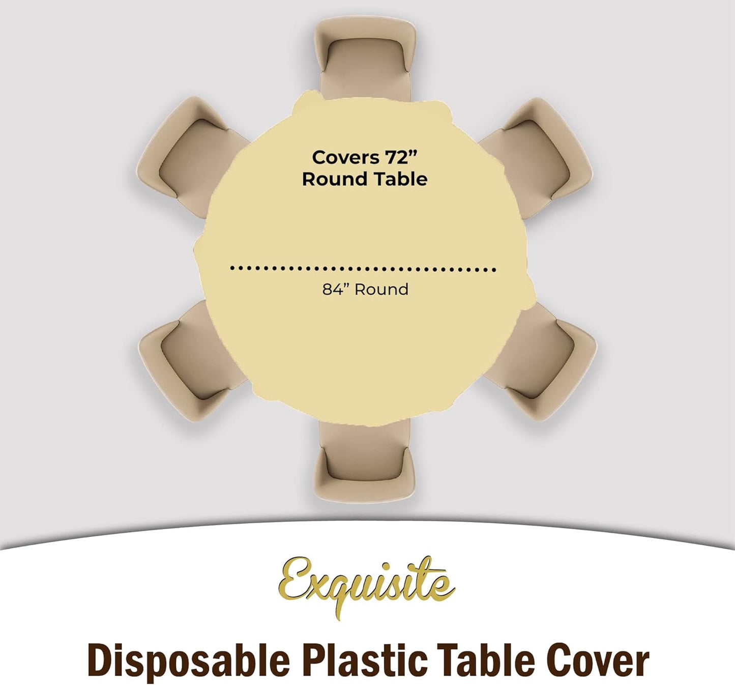 12-Pack Premium Plastic Tablecloth 54in. x 108in. Rectangle Table Cover - Dark Blue - Colors B
