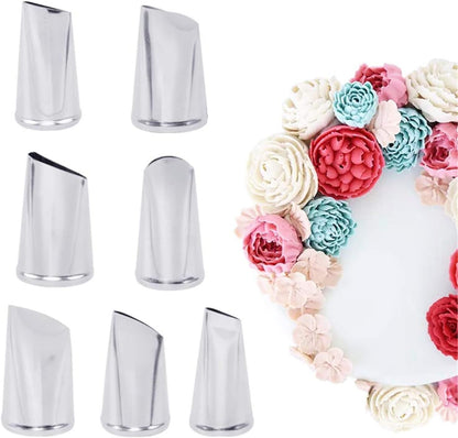 Piping Tips For Cake Decorating, Stainless Steel Icing Piping Nozzles For Pastry Fondant Decorating Tools (C)