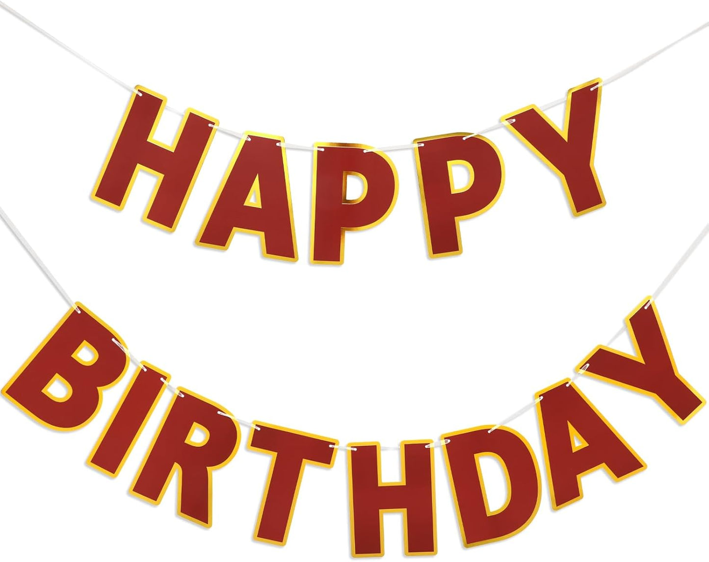 Happy Birthday Banner - 9ft Pre-Strung Happy Birthday Sign for Women, Men, Girls, Boys - No DIY Birthday Decorations & Party Supplies(Macaron)
