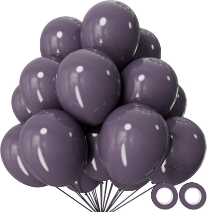 110pcs Black Balloon 12 inch, Black Latex Balloons for Birthday Party Baby Shower Wedding(with 2 Ribbons). - Colors A