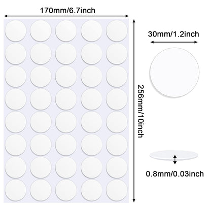 JANYUN 140 Pieces Adhesive Dots,Removable Round Putty Clear Tack No Trace Small Tape Stickers for Wall Hanging Festival Poster Office Party Decoration Picture Crafts