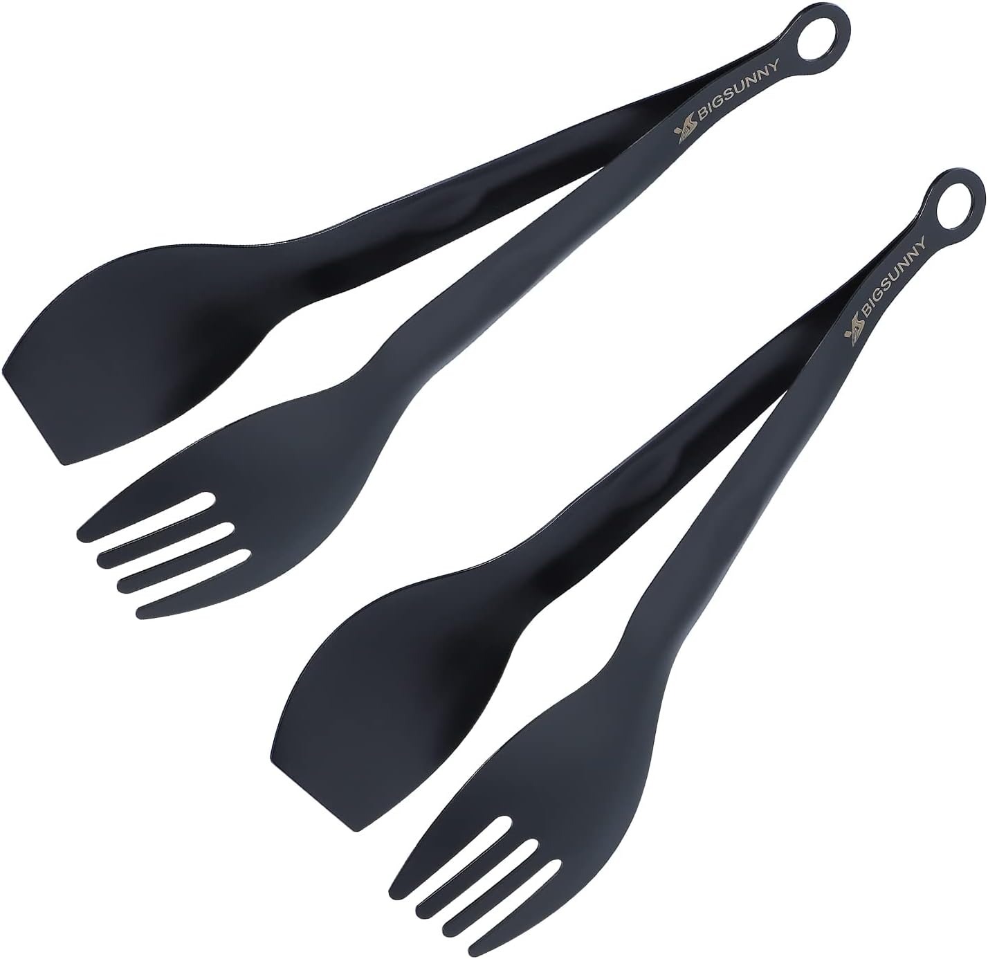 Mini Appetizer Tongs Stainless Steel Set of 4, MSY BIGSUNNY Small Serving Tongs, 6 Inch(15.2cm, Silver)