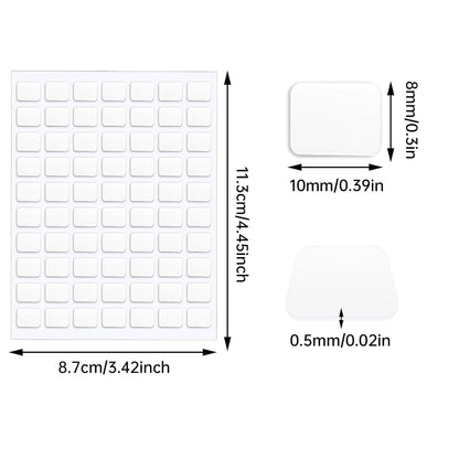 JANYUN 140 Pieces Adhesive Dots,Removable Round Putty Clear Tack No Trace Small Tape Stickers for Wall Hanging Festival Poster Office Party Decoration Picture Crafts