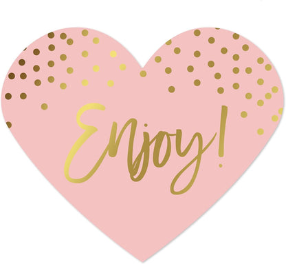 Andaz Press Blush Pink and Metallic Gold Confetti Polka Dots Bachelorette Party Bridal Shower Collection, Scavenger Hunt Game Cards, 20-Pack