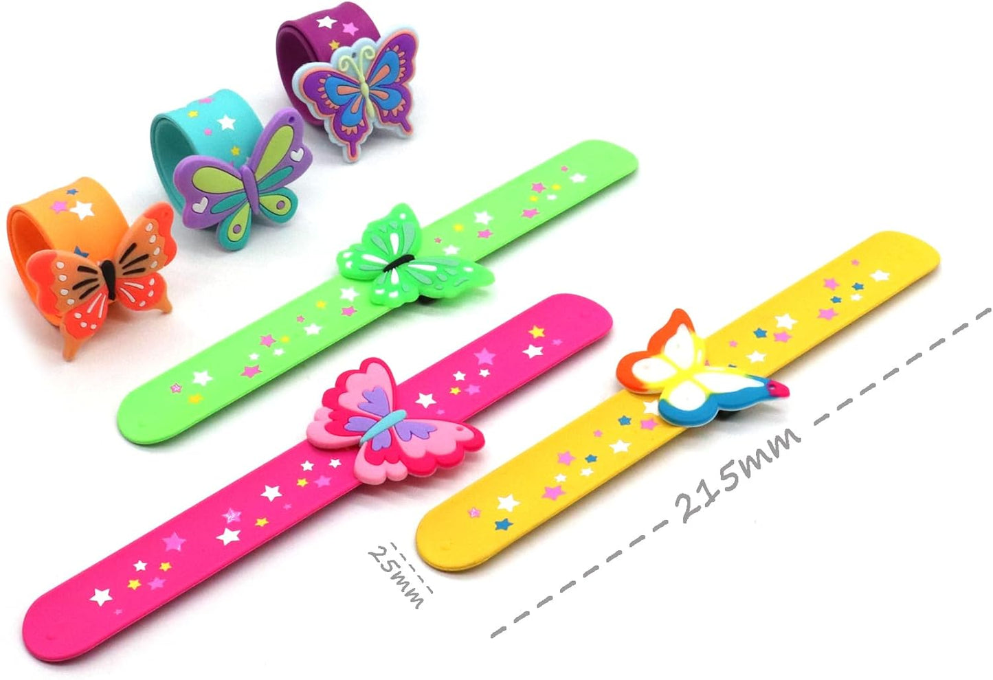 Cat Slap Bracelets for party- Silicone Wristbands Adjustable Party Favors, Classroom Prizes, Carnival Games - Birthday Gifts for Adults(6Pack)-LOCHSOEL