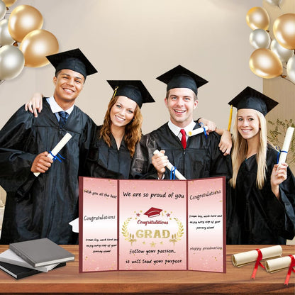 Graduation Guest Book Party Decorations-Blue Gold Graduation Guest Book Alternative Graduation Signature Congrats for 2026 College High School Graduation Party Decorations Unique Graduation Gifts