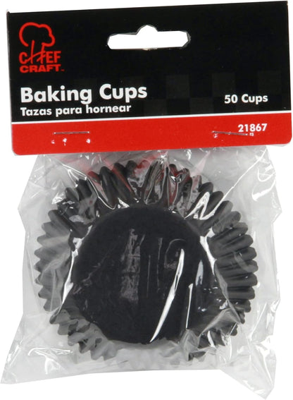 Chef Craft Classic Cupcake Liners, 50 count, Bright Red