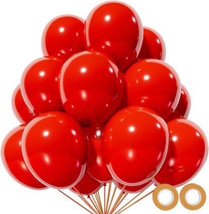 110pcs Black Balloon 12 inch, Black Latex Balloons for Birthday Party Baby Shower Wedding(with 2 Ribbons). - Colors A
