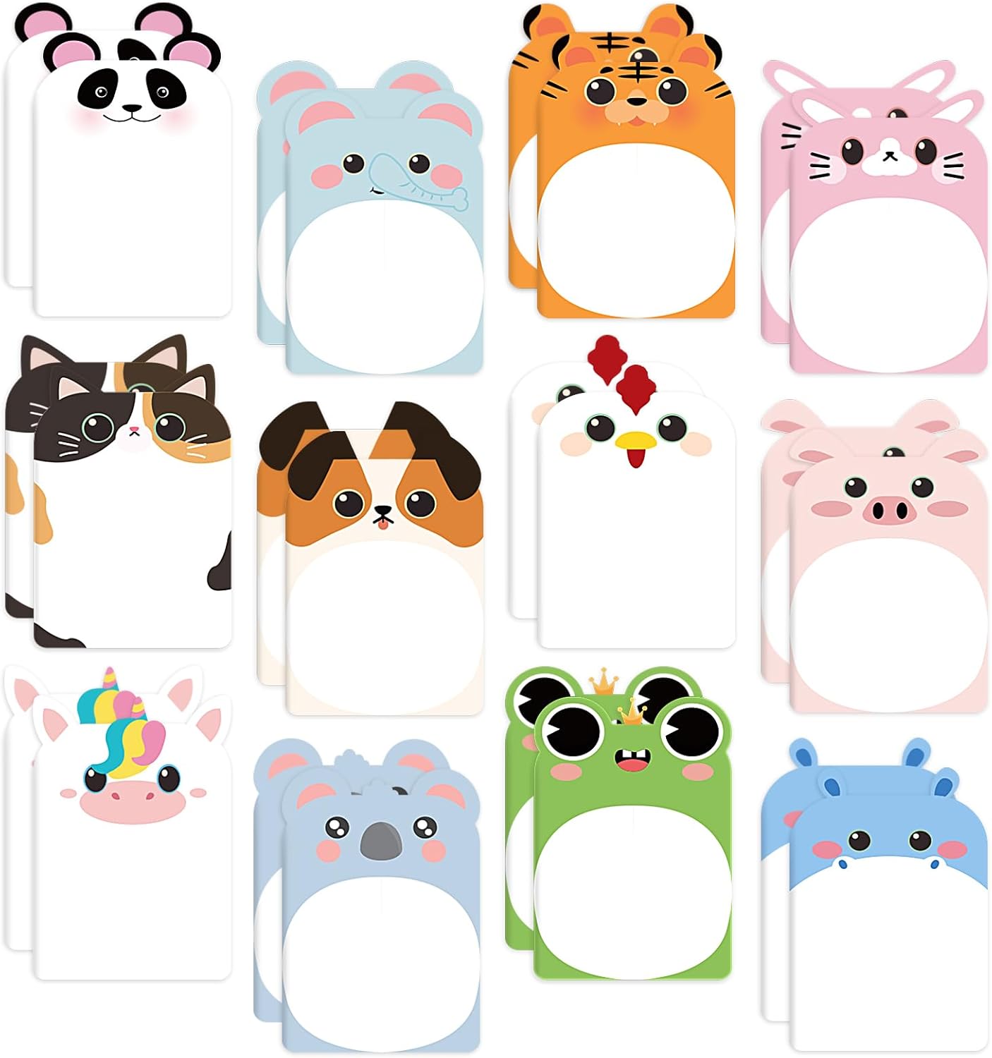 BESARME 24 Packs Mini Notebooks for Kids, Cute Animal Small Pocket Notepads Lined Mini Journal Easter Basket Stuffers Classroom Prizes Gifts Birthday Party Favors