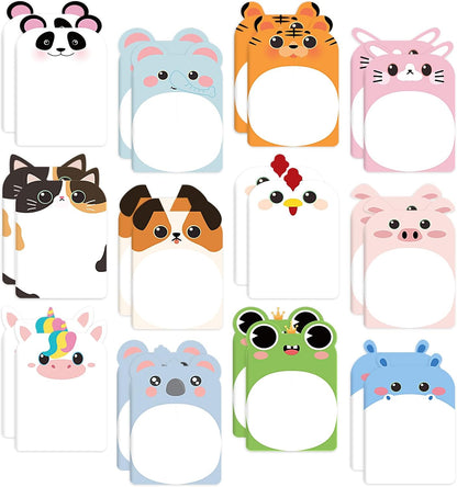 BESARME 24 Packs Mini Notebooks for Kids, Cute Animal Small Pocket Notepads Lined Mini Journal Easter Basket Stuffers Classroom Prizes Gifts Birthday Party Favors
