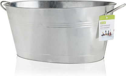 True Clear Acrylic Ice Bucket with Handles, 3-Liter Capacity, Durable Wine and Champagne Bucket, Perfect Ice Buckets for Parties, BBQs, Weddings, Picnics, Holidays, Outdoors, 8.75" x 8.25", Set of 1