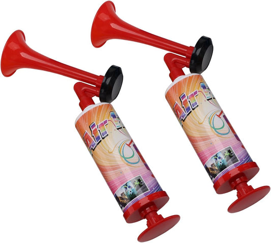 Noise Makers Prank Kit, Set of 2 Mini Air Horns, Loud Sound Non-Toxic Party Horns for Children, Fun Birthday Party Favors and Goodie Bag Fillers for Kids (Mini handheld air horn 2pcs)