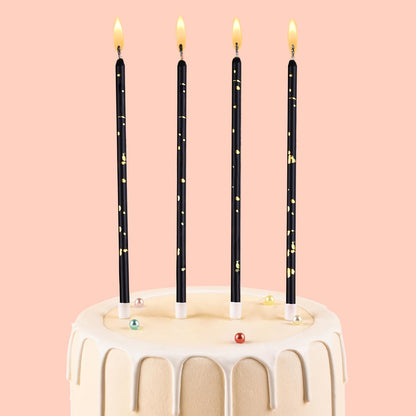 Pink Gold Long Thin Birthday Candles, Cake Candles, Birthday Parties, Wedding Decorations, Party Candles