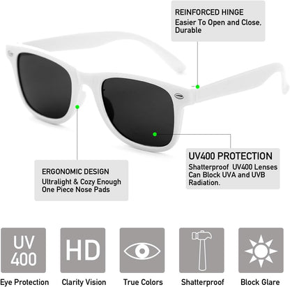 Party Sunglasses Bulk - Adult Retro Plastic Pack of 12 Vintage Sunglasses for Men Women - Party Favors