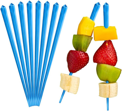 1000 Pcs Cocktail Picks Prism 7.62cm (3") - Sleek, Stylish Garnish for Cocktails, Perfect Plastic Toothpicks for Appetizers & Drinks, Versatile Fancy Skewers Food Pick for Charcuterie Parties