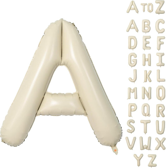 Biapian 40 Inch BRIDE Letter Balloons, Big Cream BRIDE Foil Balloons, 5 Pcs Giant Foil Large Aluminum Balloon Helium for Wedding Bridal Shower Anniversary Engagement Bachelorette Party Decoration - Colors A