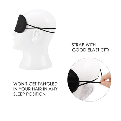 Mudder 12 Pack Sleep Mask Blindfold Eye Masks with Nose Pad and Elastic Straps for Women Men Black