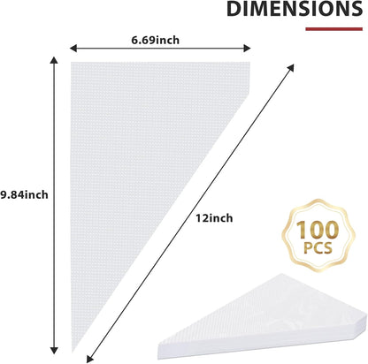 100pcs Disposable Small Piping Bags 8 inch, Mini Piping Bags, Pastry Piping Bags for Cream Frosting, Icing Bags for Cake and Dessert Decorations