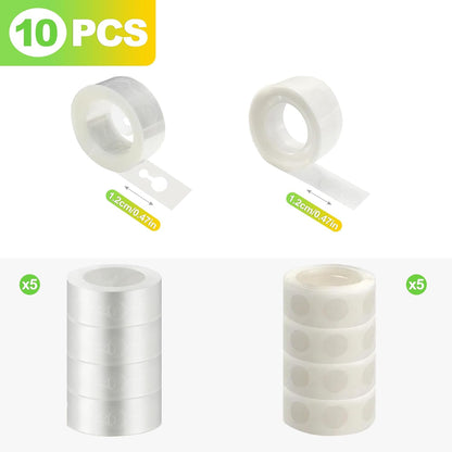 10 pcs Balloon Arch Kit 82ft with 500 Adhesive Dots Reusable Balloon Strip for DIY Balloon Garland Birthday Wedding Baby Shower Party Decorations