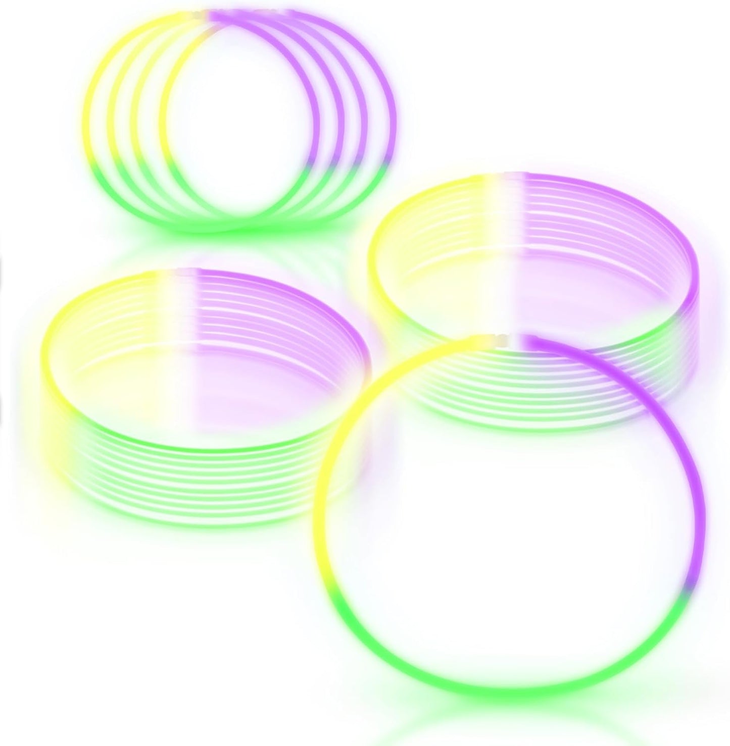 Windy City Novelties 22” Glow Stick Necklaces – 50 Pack for Summer Parties, Camping & July 4th Celebrations (Purple)