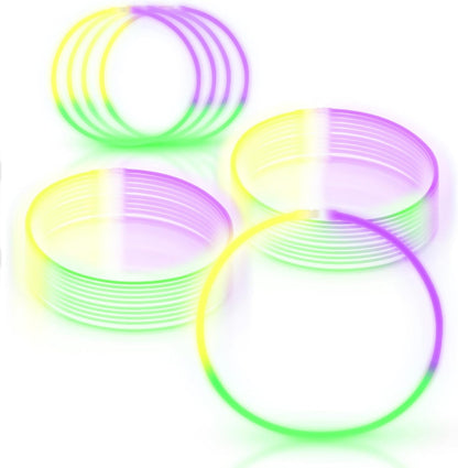 Windy City Novelties 22” Glow Stick Necklaces – 50 Pack for Summer Parties, Camping & July 4th Celebrations (Purple)