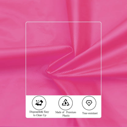 tujol Royal Blue 6 Pack Plastic Table Cloth 54" x 108", Disposable Tablecloths Rectangle Table Cover, Plastic Tablecloths for Parties