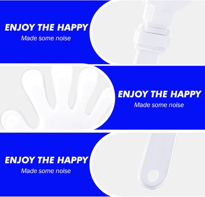 8 Pcs Hand Clappers Noisemakers 7.5 Inch Clappers Noisemakers Plastic Hand Clappers for Birthdays Game Football Sporting Events Cheers Supplies Dance Basketball Football Noisemakers(Blue)