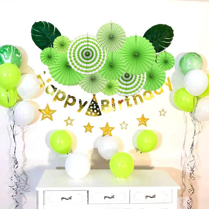 Hocansen 6PCS Paper Fan Garland Paper Fans Party Decorations 8/12/16in Hanging Papers Fans Set Round Papers Fans Pattern Garland for Birthday, Wedding (ZS/Pink)