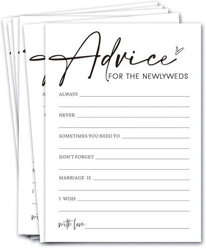 Bridal Shower Bingo, What Will The Bride to Be Receive, 25Pcs Bridal Bingo Game Cards, Engagement Party Games for Guests, Minimalist White Wedding Party Supplies - A18