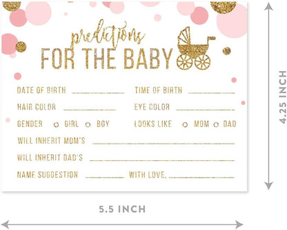 Andaz Press Blush Pink Gold Glitter Girl Baby Shower, Printable Table Tent Place Cards, 20-Pack, Seat Placement Cards Blank Place Cards For Table Settings Name Cards for Wedding, Graduation Food Cards - Colors A