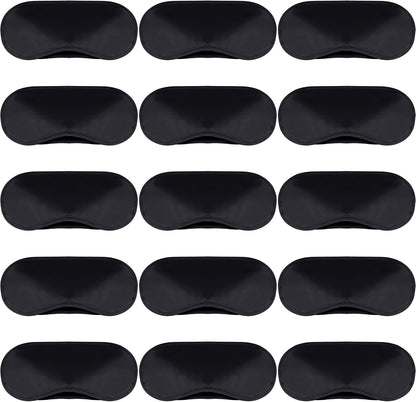 100 Pack Eye Mask Disposable Blindfolds for Games with Nose Pad Soft Eye Cover Party Pack Sleep Eye Masks Eye Shade Mask Women Men Kids (Black)