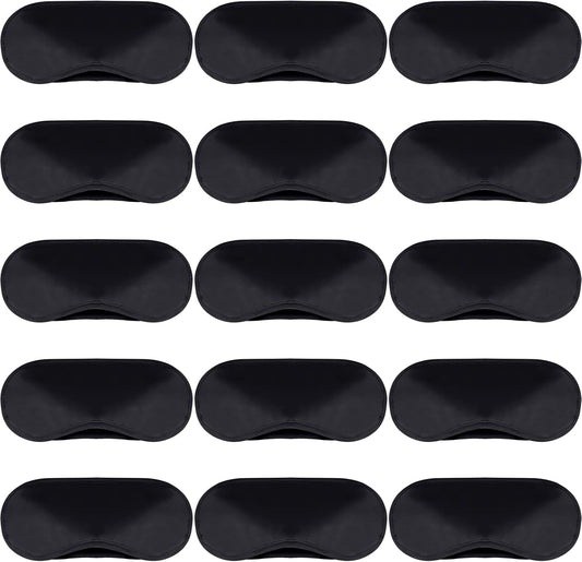 100 Pack Eye Mask Disposable Blindfolds for Games with Nose Pad Soft Eye Cover Party Pack Sleep Eye Masks Eye Shade Mask Women Men Kids (Black)