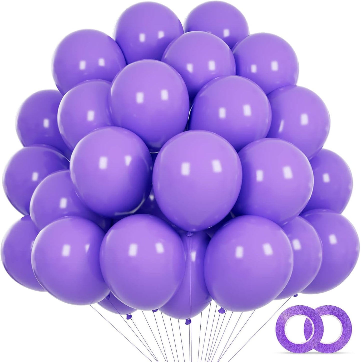 110pcs Black Balloon 12 inch, Black Latex Balloons for Birthday Party Baby Shower Wedding(with 2 Ribbons). - Colors B
