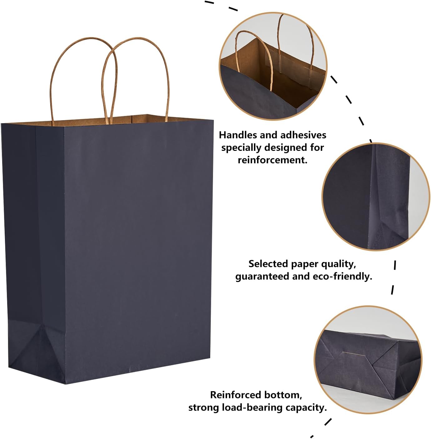 RACETOP 32 Pack Small Paper Gift Bags with Handles, 5.8"×3.2"×8.25" Kraft Paper Party Favor Bags Bulk for Kids Birthday, Baby Shower, Crafts, Wedding, Party Supplies (8 Colors)